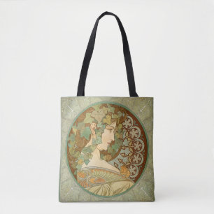 Bolsa Tote Loureiro por Alphonse Mucha