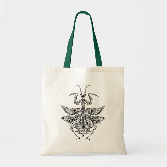 Bolsa Tote Louva-a-deus Praying inspirada (Frente)