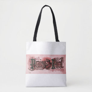 Bolsa Tote "Louvado seja o Senhor" Pastéis Profundos