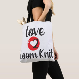 Bolsa Tote Love 2 Loom Knit