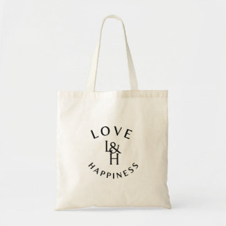 Bolsa Tote Love and Happiness – Inspirational Quote Tote Bag