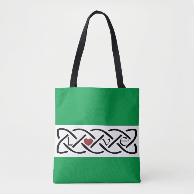 Bolsa Tote Love Celtic Knot (Frente)