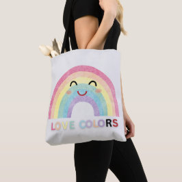 Bolsa Tote Love Colors namorados arco-íris designs