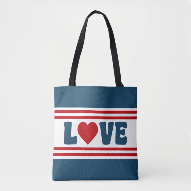 Bolsa Tote Love design (Frente)