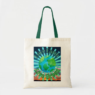 Bolsa Tote Love Earth Live Green Tote Bag - Dia da Terra Verd
