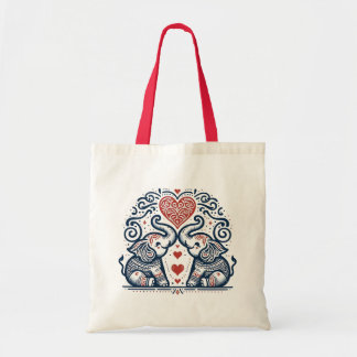 Bolsa Tote Love Elephants Mandala