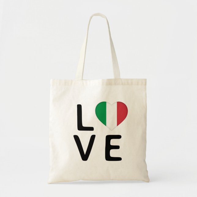 Bolsa Tote Love - Italy Flag (Frente)
