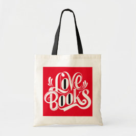 Bolsa Tote Love Livros Design Calliográfico