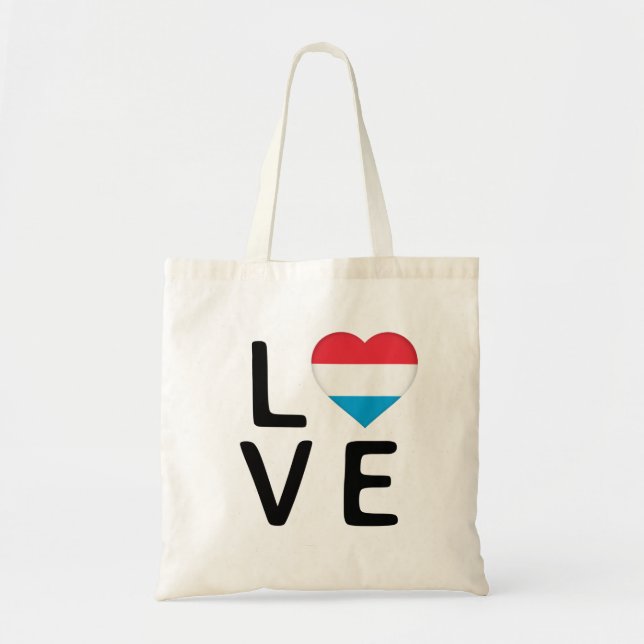 Bolsa Tote Love - Luxembourg Flag (Frente)