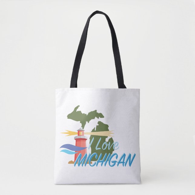 Bolsa Tote Love Michigan (Frente)