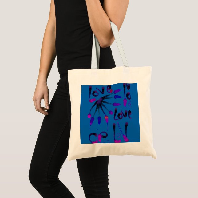 BOLSA TOTE LOVE_MODERN_BLUE_SO CUTE (Frente (produto))