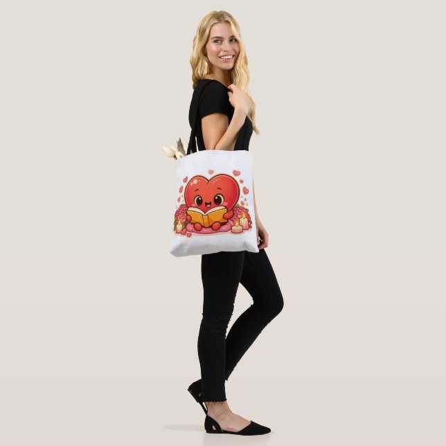 Bolsa Tote Love Stories Begin Within the Heart (No(a) Modelo)