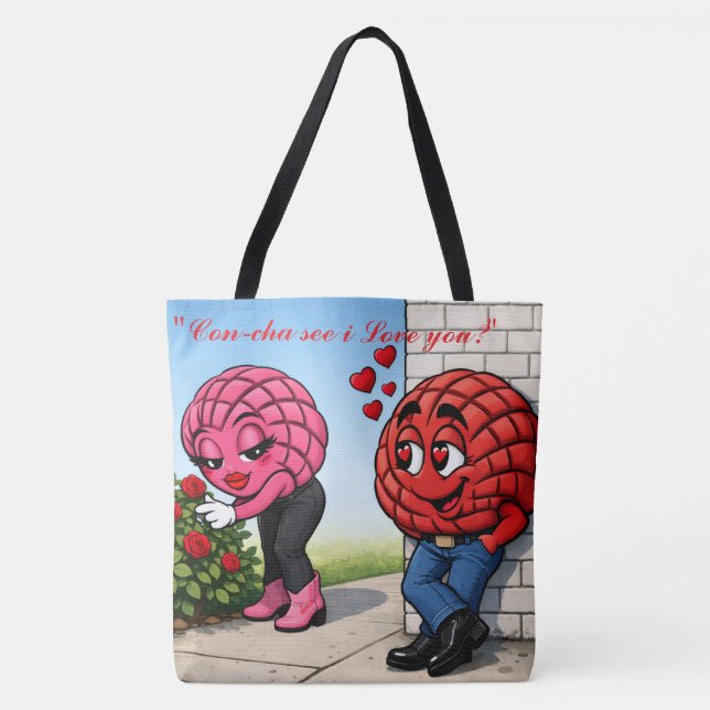 Bolsa Tote Love struck concha (Frente)