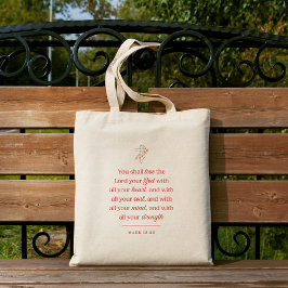 Bolsa Tote Love the Lord Your God Christian