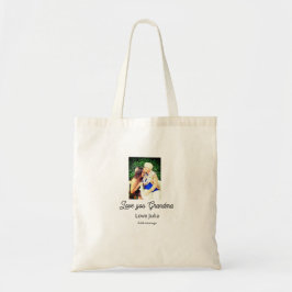 Bolsa Tote Love you Grandma photo name love message grandkids