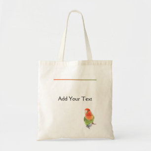 Bolsa Tote Lovebird no branco