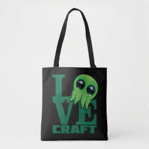 Bolsa Tote Lovecraft Baby Cthulhu Design - Amor Cute Louco