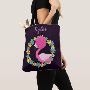 Bolsa Tote Lovely Flamingo Floral
