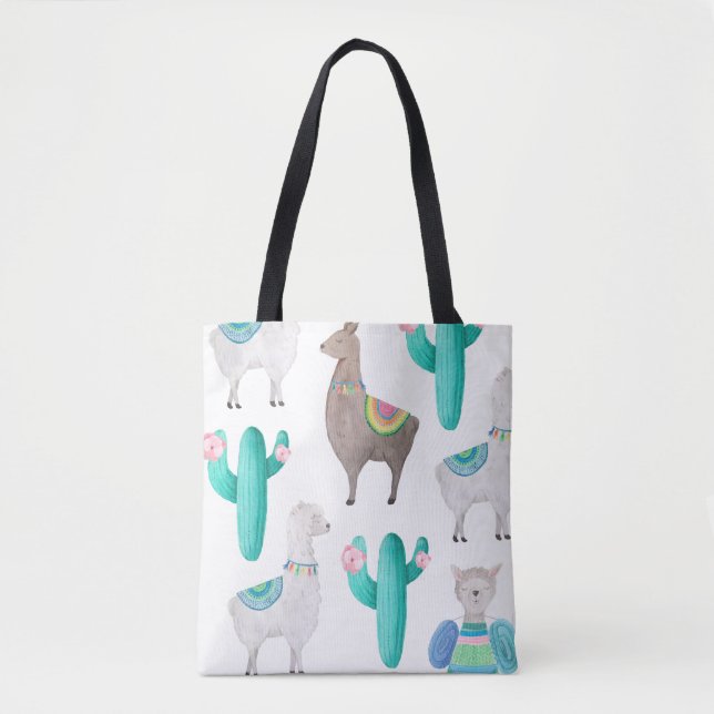 Bolsa Tote Lovely Llamas (Frente)