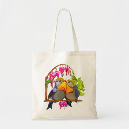 Bolsa Tote Lovely Pekin Robin Bird Pair