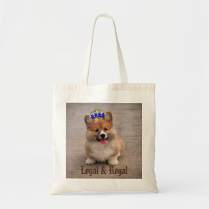 Bolsa Tote Loyal e Royal Corgi Puppy