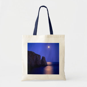 Bolsa Tote Lua ao Crepúsculo   Rocha Perce Costa Gaspe Quebec