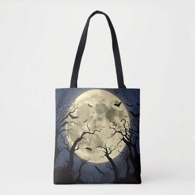 Bolsa Tote Lua cheia de Spooky (Frente)
