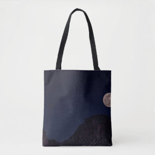 BOLSA TOTE LUA CHEIA SOBRE A MONTANHA