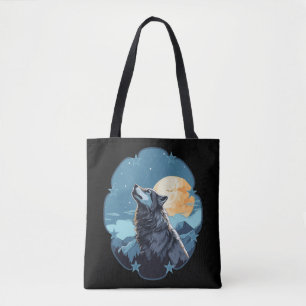 Bolsa Tote Lua do Lobo Estrelas