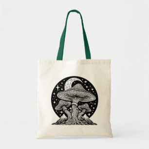 Bolsa Tote Lua e Stars Cogumelo