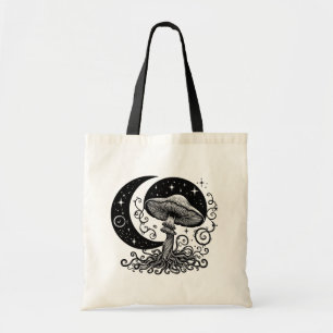 Bolsa Tote Lua e Stars Cogumelo