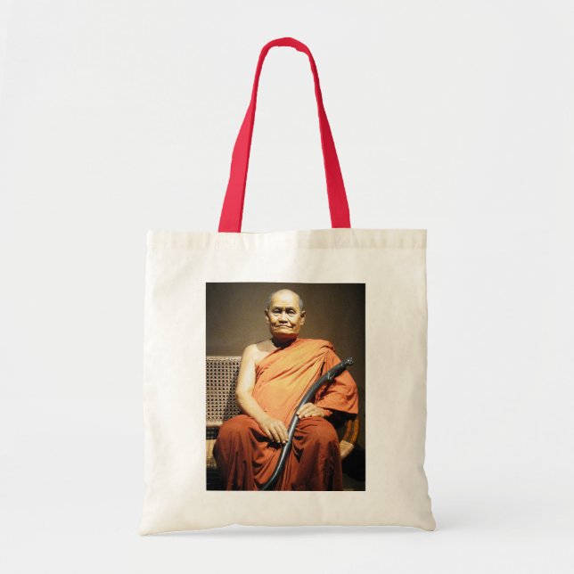 Bolsa Tote Luang Poo Cha Subhaddho ... Monk budista (Frente)