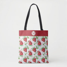 Bolsa Tote Lucious Summer Strawberry Pattern Monograma