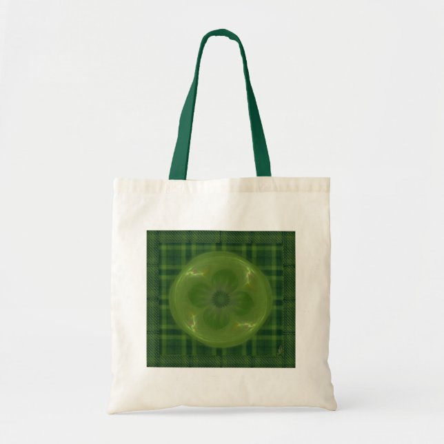 Bolsa Tote Lucky in Love Clover & Heart Fractal (Frente)