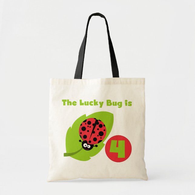 Bolsa Tote Lucky Inseto 4º t-shirts e presentes (Frente)