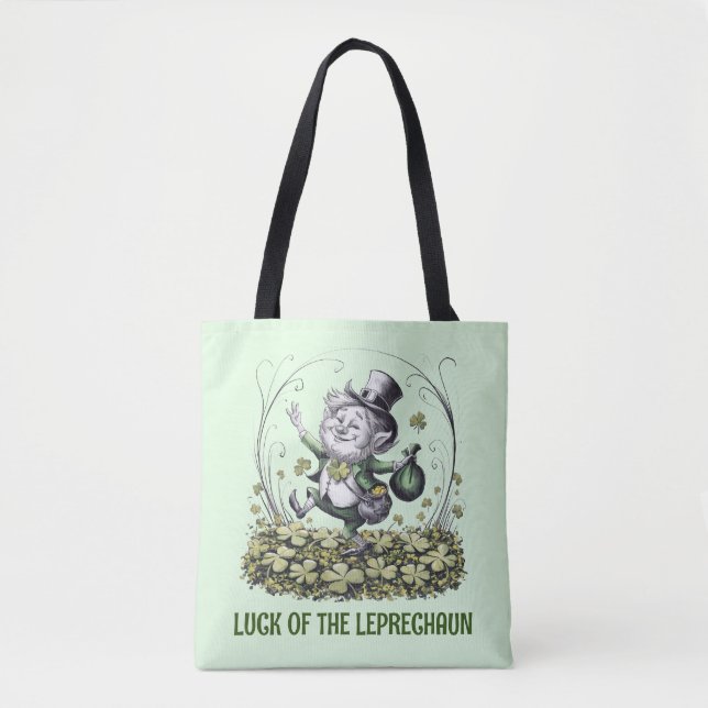 Bolsa Tote Lucky Irish Leprechaun (Frente)