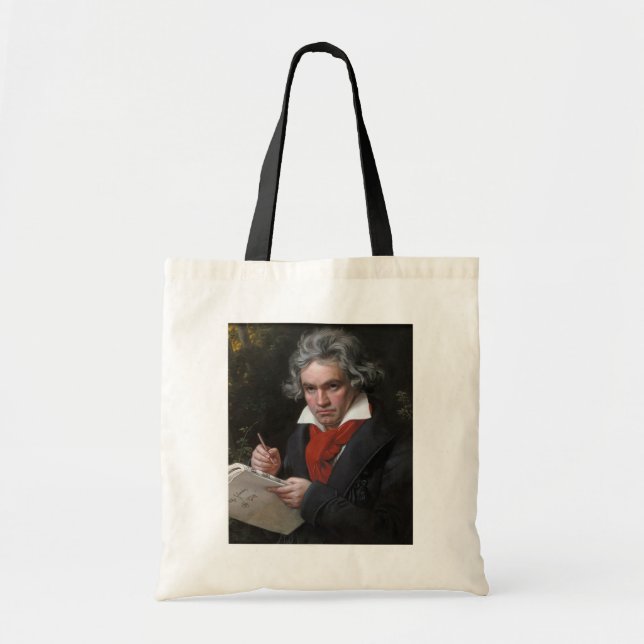 Bolsa Tote Ludwig Beethoven Symphony Classic Music Composer (Frente)