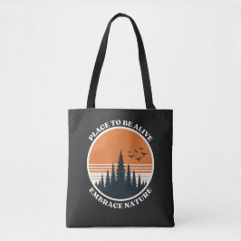 Bolsa Tote Lugar para estar Vivo, Abrace a Natureza
