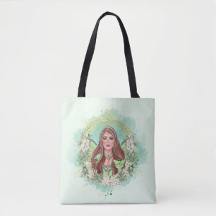 Bolsa Tote Luna moth Fada de arte por Renee Lavoie