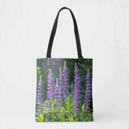 Bolsa Tote Lupine nativo roxo de Minnesota