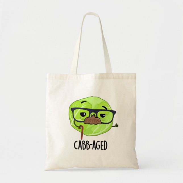Bolsa Tote Lúpulo de Veggie Velha Engraçado, de Cabeça, de Ca (Frente)