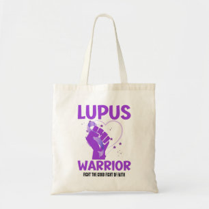 Bolsa Tote LUPUS WARRIOR Roxo Levantando Consciência Mês
