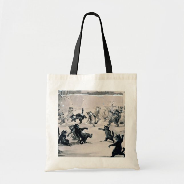 Bolsa Tote Luta de Gatos Snowball, Louis Wain (Frente)