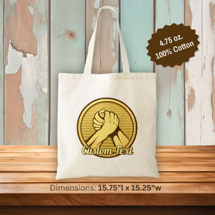 Bolsa Tote Luta do braço Dourada