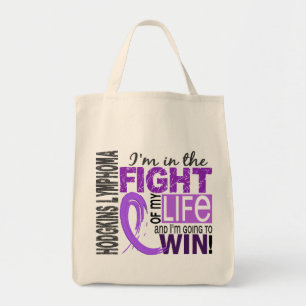 Bolsa Tote Luta do linfoma do meu Hodgkin da vida