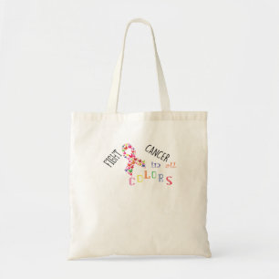 Bolsa Tote Lutar Contra O Cancer Em Todas As Cores Sensibiliz