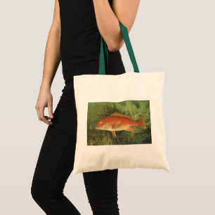 Bolsa Tote Lutiano Vermelho por Kilbourne, Vida Marinha Antig