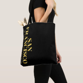 Bolsa Tote Lux Dourado São Francisco Latitude & Longitude