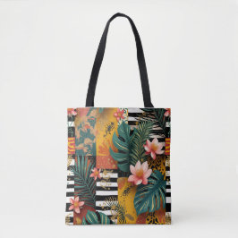 Bolsa Tote Luxo Sofisticado Africano Asiático Caribenho 