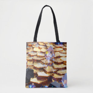 Bolsa Tote Luxury Fantasy Gemstone Abstrato